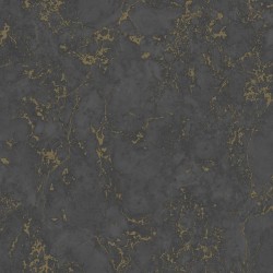 DUTCH WALLCOVERINGS Tapete Marmor-Optik Schwarz und Golden