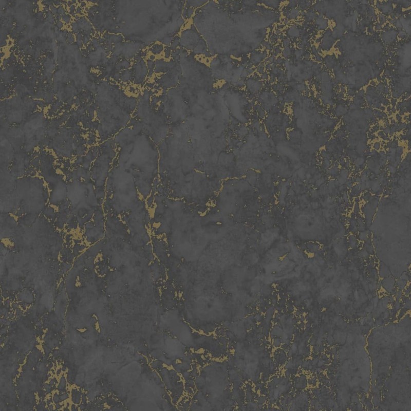 DUTCH WALLCOVERINGS Tapete Marmor-Optik Schwarz und Golden DUTCH WALLCOVERINGS Tapete Marmor-Optik Schwarz und Golden