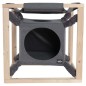 Quapas! Katzenbett mit Hängematte Catcube Grau M 54x54x54 cm Quapas! Katzenbett mit Hängematte Catcube Grau M 54x54x54 cm