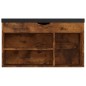 Schuhbank mit Kissen Räuchereiche 80x30x47 cm Holzwerkstoff Schuhbank mit Kissen Räuchereiche 80x30x47 cm Holzwerkstoff