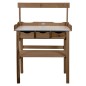 Esschert Design Pflanztisch mit Schublade und Ablage Braun Esschert Design Pflanztisch mit Schublade und Ablage Braun