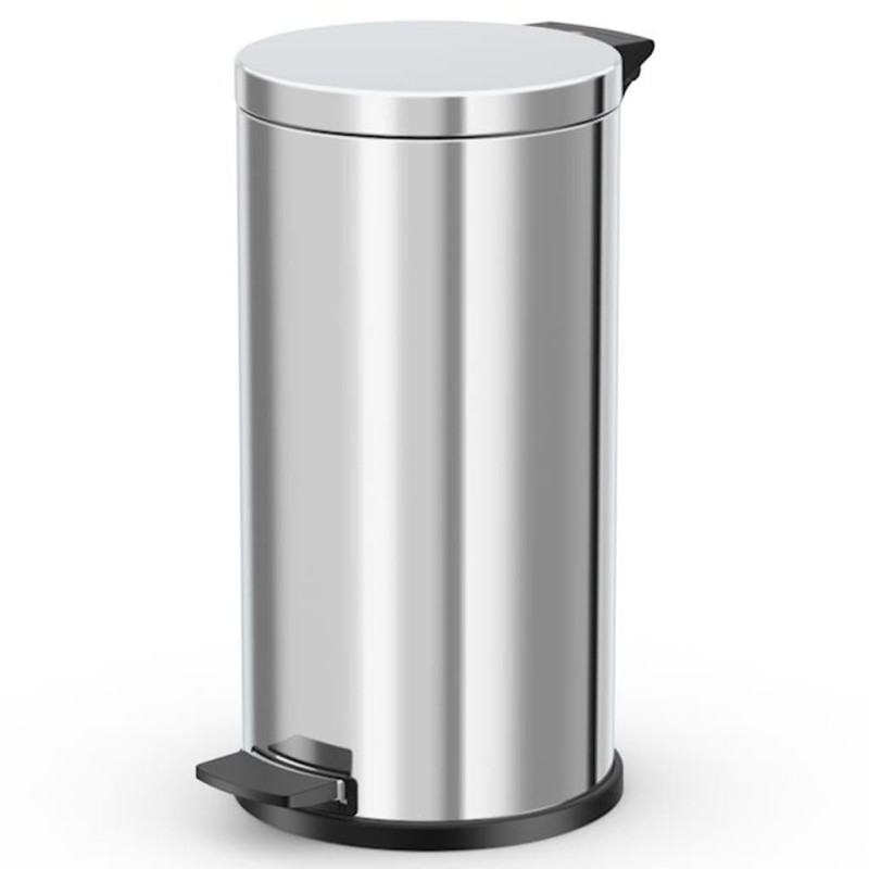 Hailo Tretmülleimer Solid L 18 L Edelstahl mit Verzinktem Inneneimer Hailo Tretmülleimer Solid L 18 L Edelstahl mit Verzinktem Inneneimer