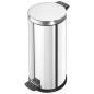 Hailo Tretmülleimer Solid L 18 L Edelstahl mit Verzinktem Inneneimer Hailo Tretmülleimer Solid L 18 L Edelstahl mit Verzinktem Inneneimer
