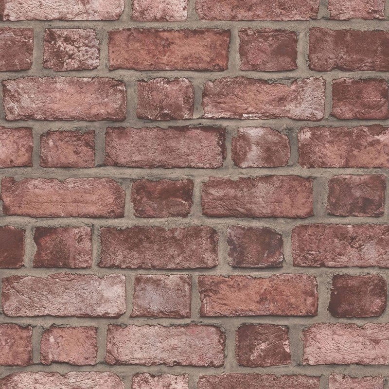 Homestyle Tapete Brick Wall Rot Homestyle Tapete Brick Wall Rot