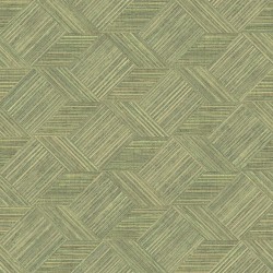 Evergreen Tapete Wicker Natural Grün
