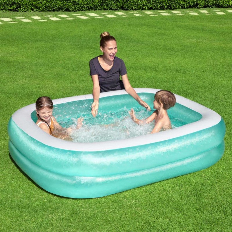 BestwaySchwimmbecken Rechteckig 201x150x51 cm Blau BestwaySchwimmbecken Rechteckig 201x150x51 cm Blau