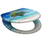 SCHÜTTE Toilettensitz mit Absenkautomatik CARRIBEAN Duroplast Bedruckt SCHÜTTE Toilettensitz mit Absenkautomatik CARRIBEAN Duroplast Bedruckt
