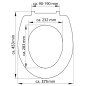 SCHÜTTE Toilettensitz mit Absenkautomatik ROMANTIC Duroplast Bedruckt SCHÜTTE Toilettensitz mit Absenkautomatik ROMANTIC Duroplast Bedruckt