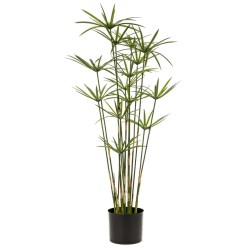 Emerald Kunstpflanze Zyperngras im Topf Grün 90 cm 