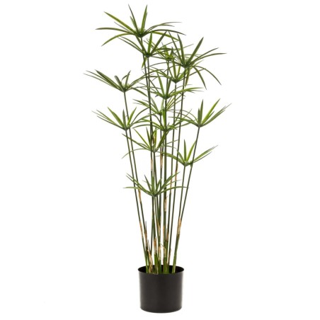 Emerald Kunstpflanze Zyperngras im Topf Grün 90 cm 