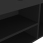 Schuhbank mit Kissen Schwarz 104x30x49 cm Holzwerkstoff Schuhbank mit Kissen Schwarz 104x30x49 cm Holzwerkstoff