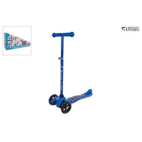 Street Rider 3-Rad-Roller mit verstellbarem Lenker Abec 7 Blau  