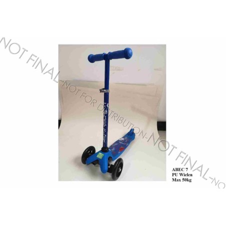 Street Rider 3-Rad-Roller mit verstellbarem Lenker Abec 7 Blau  