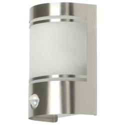 Smartwares Wandleuchte mit Bewegungsmelder Außenbereich 14x20x10,5 cm Silber