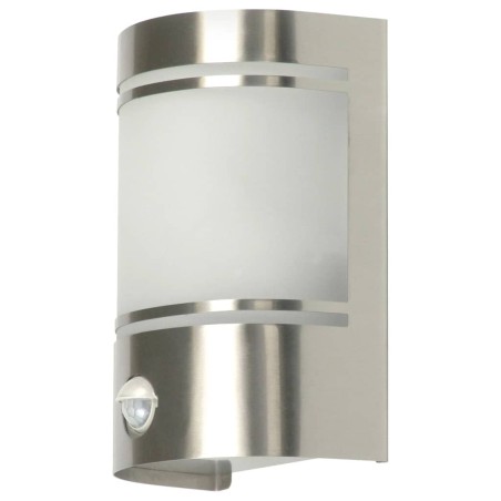 Smartwares Wandleuchte mit Bewegungsmelder Außenbereich 14x20x10,5 cm Silber