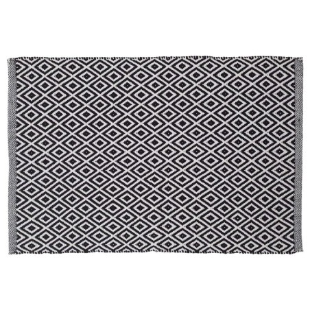 Sealskin Badematte Trellis Baumwolle 60x90 cm Schwarz und Weiß