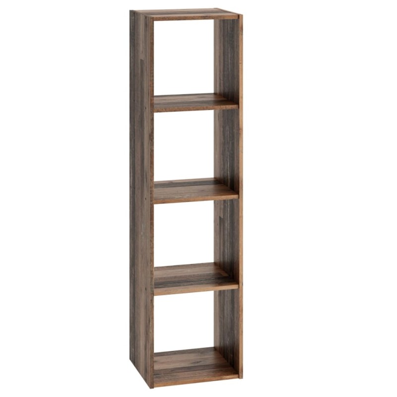 FMD Standregal mit 4 Fächern Antik-Stil FMD Standregal mit 4 Fächern Antik-Stil