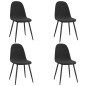 Esszimmerstühle 4 Stk. Schwarz Samt Esszimmerstühle 4 Stk. Schwarz Samt