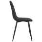 Esszimmerstühle 4 Stk. Schwarz Samt Esszimmerstühle 4 Stk. Schwarz Samt