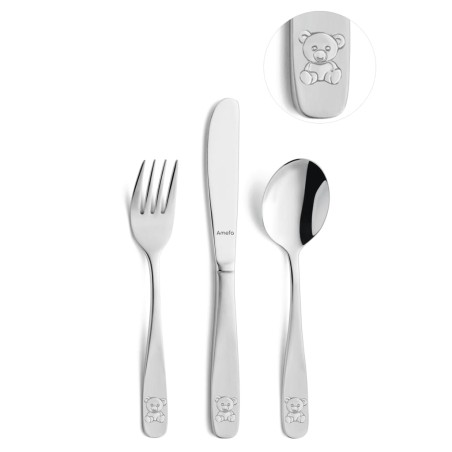 Amefa 3-tlg. Kinderbesteck-Set Bear