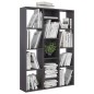vidaXL Raumteiler/Bücherregal Hochglanz-Grau 100x24x140 cm vidaXL Raumteiler/Bücherregal Hochglanz-Grau 100x24x140 cm