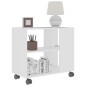 vidaXL Beistelltisch Weiß 70x35x55 cm Holzwerkstoff vidaXL Beistelltisch Weiß 70x35x55 cm Holzwerkstoff