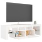 vidaXL TV-Schrank mit LED-Beleuchtung Hochglanz-Weiß 140x36,5x40 cm vidaXL TV-Schrank mit LED-Beleuchtung Hochglanz-Weiß 140x36,5x40 cm