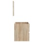 vidaXL Badschrank mit Spiegel Sonoma-Eiche Holzwerkstoff vidaXL Badschrank mit Spiegel Sonoma-Eiche Holzwerkstoff