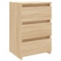 vidaXL Nachttisch Sonoma-Eiche 40x35x62,5 cm Holzwerkstoff vidaXL Nachttisch Sonoma-Eiche 40x35x62,5 cm Holzwerkstoff