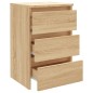 vidaXL Nachttisch Sonoma-Eiche 40x35x62,5 cm Holzwerkstoff vidaXL Nachttisch Sonoma-Eiche 40x35x62,5 cm Holzwerkstoff
