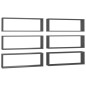 vidaXL Würfelregale 6 Stk. Grau 80x15x26,5 cm Holzwerkstoff vidaXL Würfelregale 6 Stk. Grau 80x15x26,5 cm Holzwerkstoff