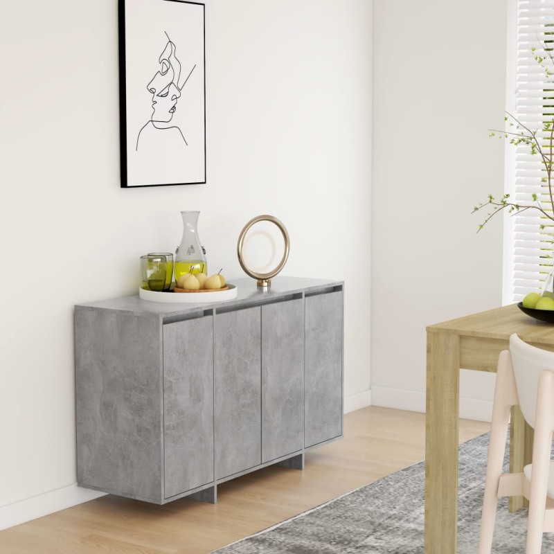 vidaXL Sideboard Betongrau 120x41x75 cm Holzwerkstoff vidaXL Sideboard Betongrau 120x41x75 cm Holzwerkstoff