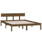 vidaXL Massivholzbett Honigbraun Kiefer 135x190 cm vidaXL Massivholzbett Honigbraun Kiefer 135x190 cm