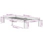 vidaXL Massivholzbett Schwarz 75x190 cm vidaXL Massivholzbett Schwarz 75x190 cm