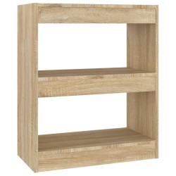 vidaXL Bücherregal/Raumteiler Sonoma-Eiche 60x30x72 cm