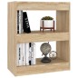 vidaXL Bücherregal/Raumteiler Sonoma-Eiche 60x30x72 cm vidaXL Bücherregal/Raumteiler Sonoma-Eiche 60x30x72 cm