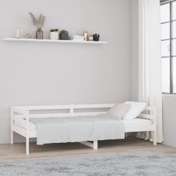 vidaXL Tagesbett Weiß 90x190 cm Massivholz Kiefer