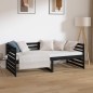 vidaXL Tagesbett Schwarz 90x190 cm Massivholz Kiefer vidaXL Tagesbett Schwarz 90x190 cm Massivholz Kiefer