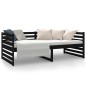 vidaXL Tagesbett Schwarz 90x190 cm Massivholz Kiefer vidaXL Tagesbett Schwarz 90x190 cm Massivholz Kiefer