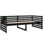 vidaXL Tagesbett Schwarz 90x190 cm Massivholz Kiefer vidaXL Tagesbett Schwarz 90x190 cm Massivholz Kiefer