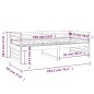 vidaXL Tagesbett Schwarz 90x190 cm Massivholz Kiefer vidaXL Tagesbett Schwarz 90x190 cm Massivholz Kiefer
