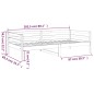 vidaXL Tagesbett Honigbraun 80x200 cm Massivholz Kiefer vidaXL Tagesbett Honigbraun 80x200 cm Massivholz Kiefer