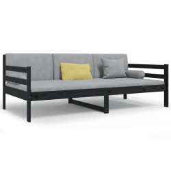 vidaXL Tagesbett Schwarz 80x200 cm Massivholz Kiefer