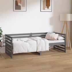 vidaXL Tagesbett Grau 80x200 cm Massivholz Kiefer