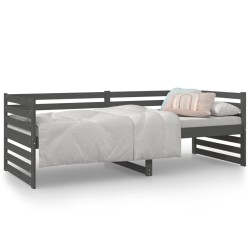 vidaXL Tagesbett Grau 80x200 cm Massivholz Kiefer