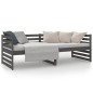 vidaXL Tagesbett Grau 80x200 cm Massivholz Kiefer vidaXL Tagesbett Grau 80x200 cm Massivholz Kiefer