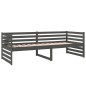 vidaXL Tagesbett Grau 80x200 cm Massivholz Kiefer vidaXL Tagesbett Grau 80x200 cm Massivholz Kiefer