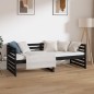 vidaXL Tagesbett Schwarz 80x200 cm Massivholz Kiefer vidaXL Tagesbett Schwarz 80x200 cm Massivholz Kiefer