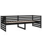 vidaXL Tagesbett Schwarz 80x200 cm Massivholz Kiefer vidaXL Tagesbett Schwarz 80x200 cm Massivholz Kiefer