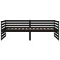 vidaXL Tagesbett Schwarz 80x200 cm Massivholz Kiefer vidaXL Tagesbett Schwarz 80x200 cm Massivholz Kiefer